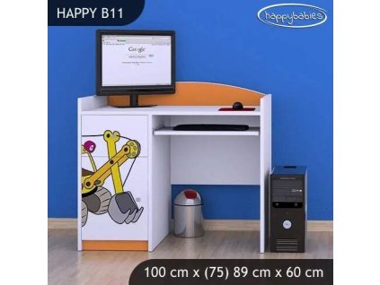 vyr 27183 biurko happy b11 zolta koparka