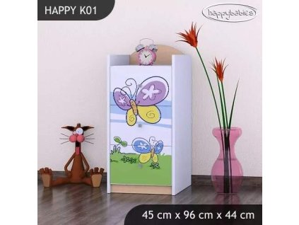 vyr 27213 komoda happy k01 kwiatek i motyl