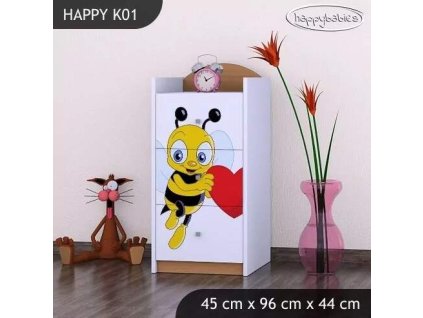 vyr 27231 komoda happy k01 pszczolka z sercem