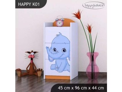 vyr 27236 komoda happy k01 rozowy i niebieski slon 3