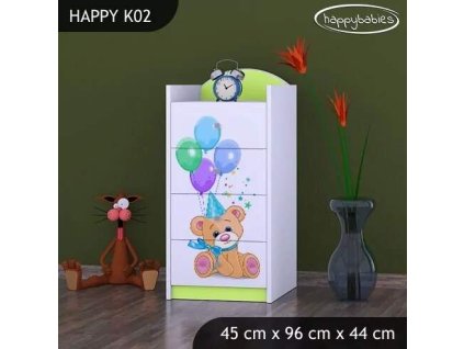 vyr 27283 komoda happy k02 dwa misie z balonami