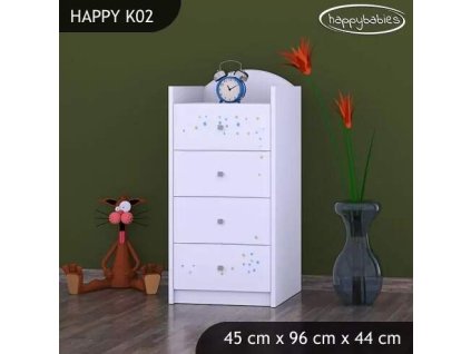 vyr 27311 komoda happy k02 niebieski mis