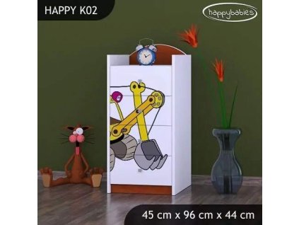 vyr 27359 komoda happy k02 zolta koparka