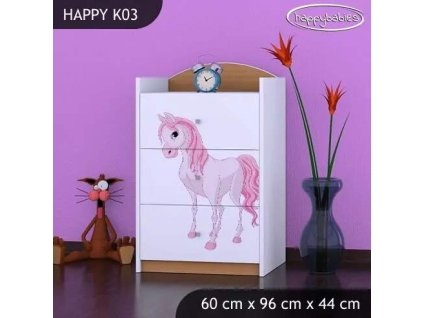 vyr 27383 komoda happy k03 ksiezniczka z konikiem