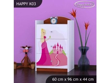 vyr 27386 komoda happy k03 ksiezniczka z zamkiem
