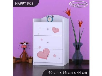vyr 27394 komoda happy k03 mis z sercem