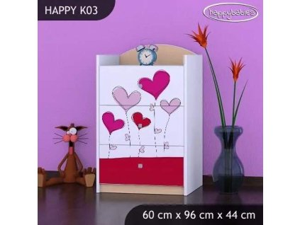 vyr 27417 komoda happy k03 serce na balonikach 2