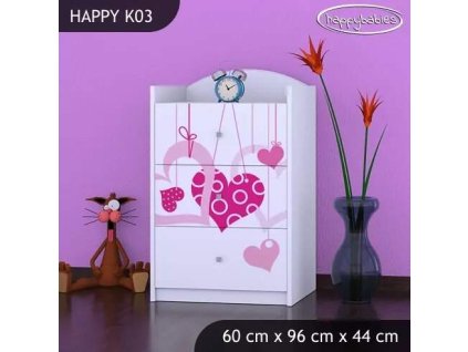 vyr 27423 komoda happy k03 spadajace serca