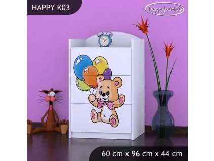 vyr 27430 komoda happy k03 szczesliwe misie 2