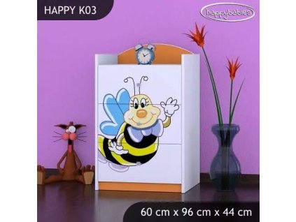 vyr 27433 komoda happy k03 usmiechnieta pszczolka