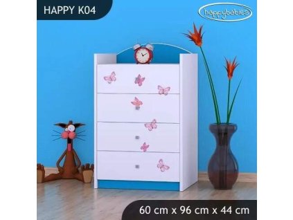 vyr 27472 komoda happy k04 ksiezniczka z motylkami