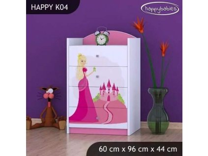 vyr 27474 komoda happy k04 ksiezniczka z zamkiem