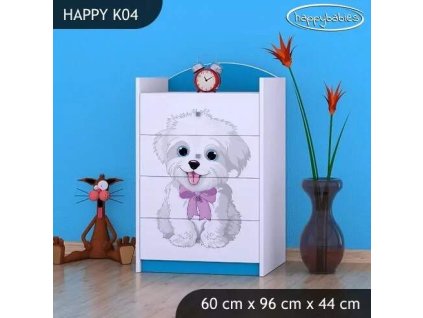 vyr 27497 komoda happy k04 piesek z kokarda