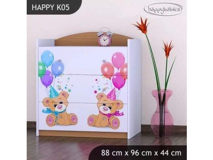 vyr 27560 komoda happy k05 dwa misie z balonami