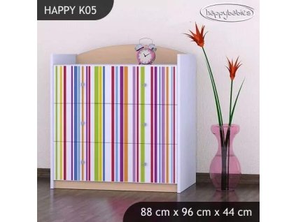 vyr 27564 komoda happy k05 kolorowe paski 2