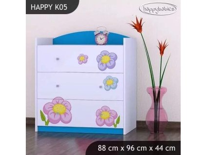 vyr 27568 komoda happy k05 kotek z kwiatkiem