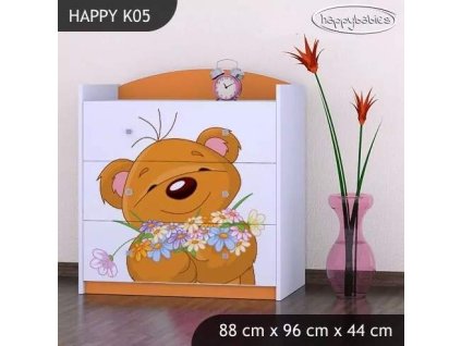 vyr 27588 komoda happy k05 misiu z kwiatkami