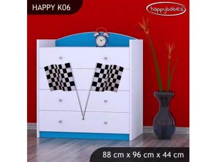 vyr 27647 komoda happy k06 auto z flaga