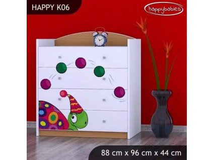 vyr 27660 komoda happy k06 kolorowy zolw