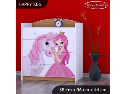 vyr 27667 komoda happy k06 ksiezniczka z konikiem