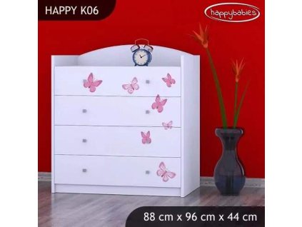 vyr 27668 komoda happy k06 ksiezniczka z motylkami