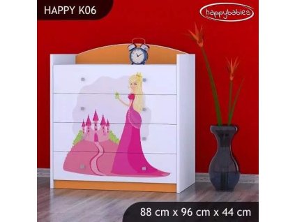 vyr 27670 komoda happy k06 ksiezniczka z zamkiem