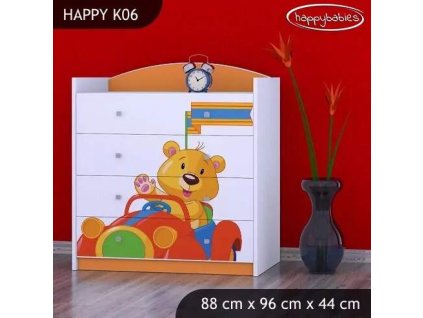 vyr 27679 komoda happy k06 misiu w czerwonym aucie