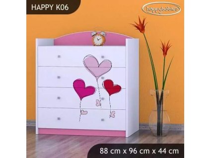 vyr 27701 komoda happy k06 serce na balonikach