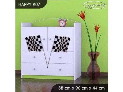 vyr 27735 komoda happy k07 auto z flaga