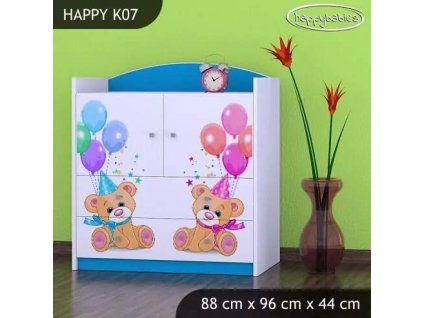 vyr 27749 komoda happy k07 dwa misie z balonami