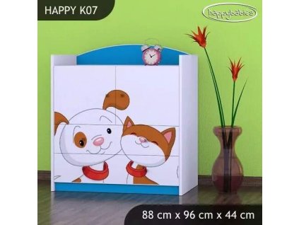 vyr 27789 komoda happy k07 piesek i kotek