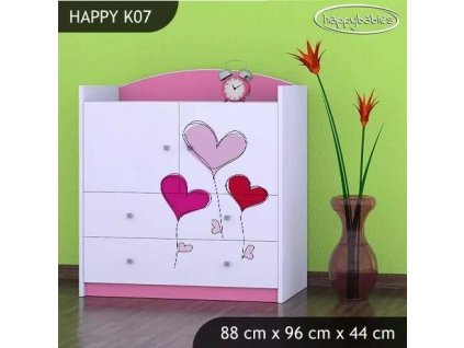 vyr 27810 komoda happy k07 serce na balonikach