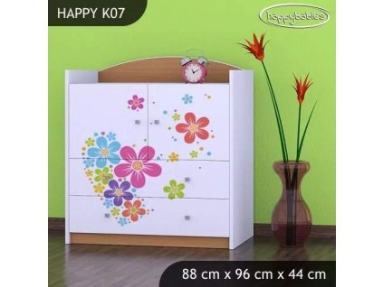 vyr 27811 komoda happy k07 serce z kwiatow