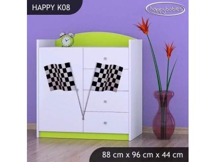 vyr 27851 komoda happy k08 auto z flaga