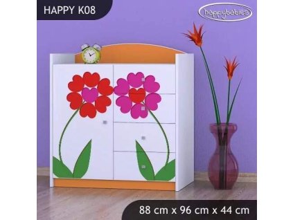 vyr 27858 komoda happy k08 dwa kwiaty
