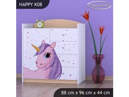 vyr 27862 komoda happy k08 jednorozec 2