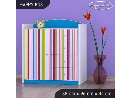 vyr 27863 komoda happy k08 kolorowe paski