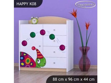 vyr 27864 komoda happy k08 kolorowy zolw 2