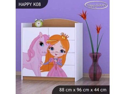 vyr 27870 komoda happy k08 ksiezniczka i jednorozec