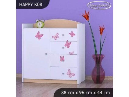 vyr 27872 komoda happy k08 ksiezniczka z motylkami
