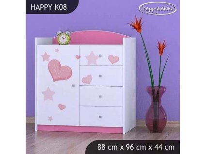 vyr 27882 komoda happy k08 mis z sercem 2