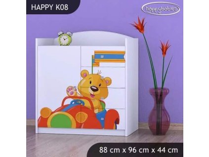 vyr 27883 komoda happy k08 misiu w czerwonym aucie