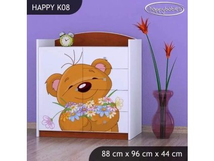 vyr 27884 komoda happy k08 misiu z kwiatkami