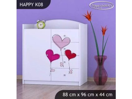 vyr 27905 komoda happy k08 serce na balonikach 2