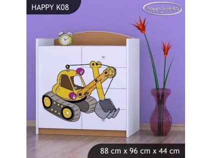 vyr 27935 komoda happy k08 zolta koparka