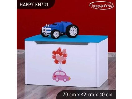 vyr 27988 kufer na zabawki happy knz01 rozowe auto z balonami