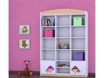 vyr 28077 regal wysoki happy rw16 rozowy grzybek