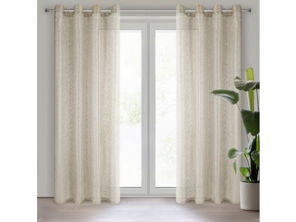 1801 firana gotowa amanda 140 x 250 cm bezowy