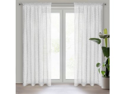 6064 firana gotowa amanda na tasmie 140 x 270 cm bialy