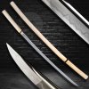 30069 8 shirasaya nagaidesu japanese sword t 10 folded steel real choji hamon yokote